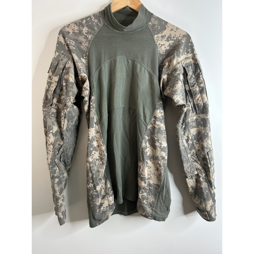 Massif Army Combat Shirt Digital Camo Long Sleeve Mock Neck Men's XS‎ Utility